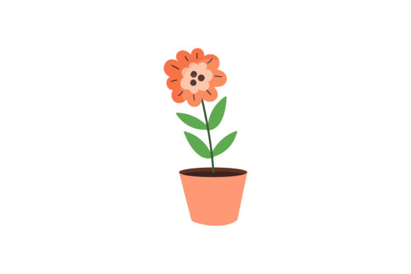 Beauty Flowers Pot Gardening Graphics and Illustrations Review