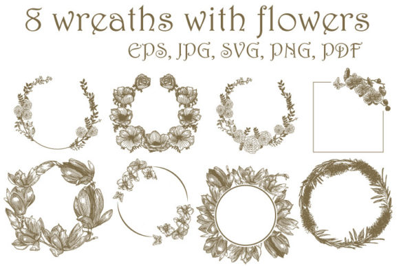 Bundle Wreath with Flowers: A Graphics and Illustrations Review