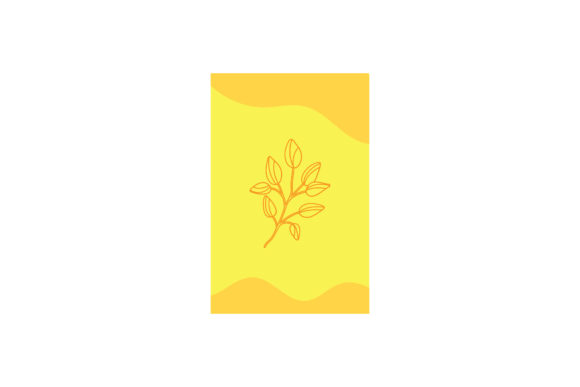 Flowers Card Vector Template: Essential Graphics and Illustrations for Editorial Design