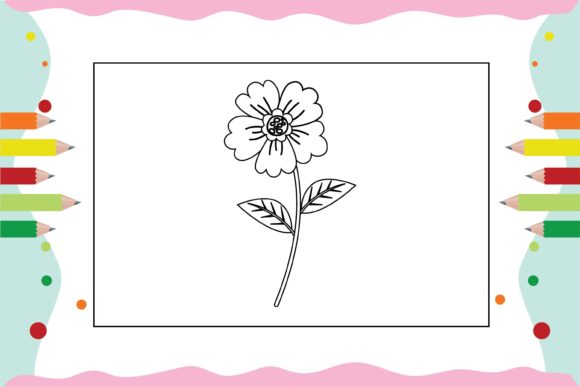Flowers Coloring Pages for Kid 42: Premium Graphics & Illustrations