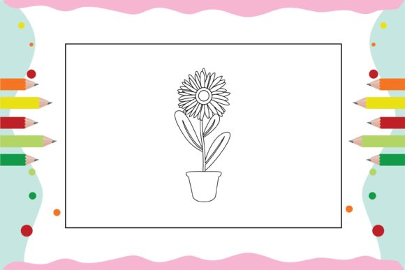 Flowers Coloring Pages for Kid 60 Graphics and Illustrations