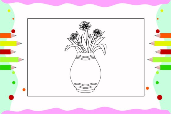 Flowers Coloring Pages for Kids 21: A Publisher's Review of Graphics and Illustrations