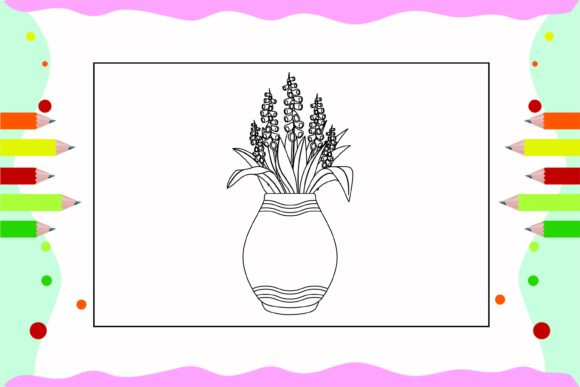 Flowers Coloring Pages for Kids 28: A Graphic Design Asset Review