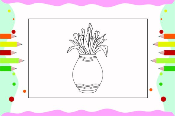 Flowers Coloring Pages for Kids 4: A Graphics and Illustrations Review