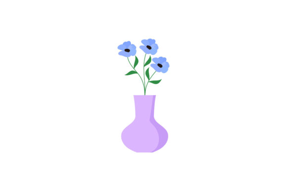 Flowers Pot Garden Isolated Graphics and Illustrations Review