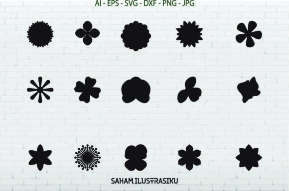 Flowers Silhouette Bundle: Graphics & Illustrations for Real Projects